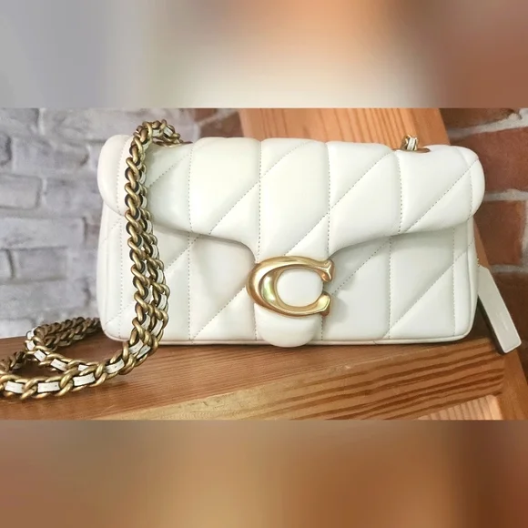 Coach Quilted Tabby 20 In Chalk - Picture 1 of 16